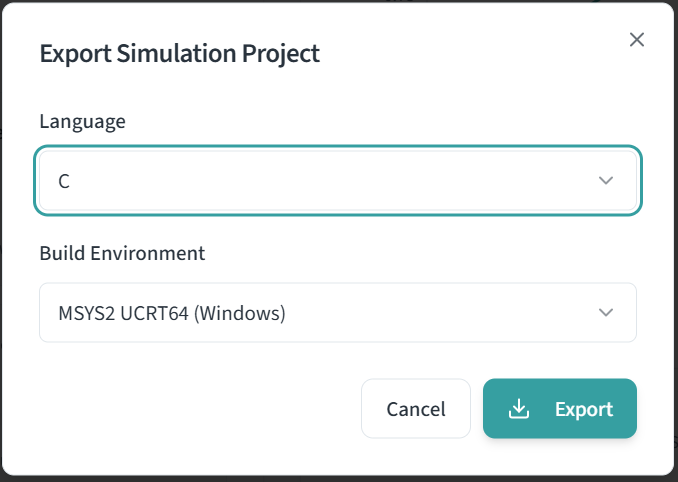 Export project